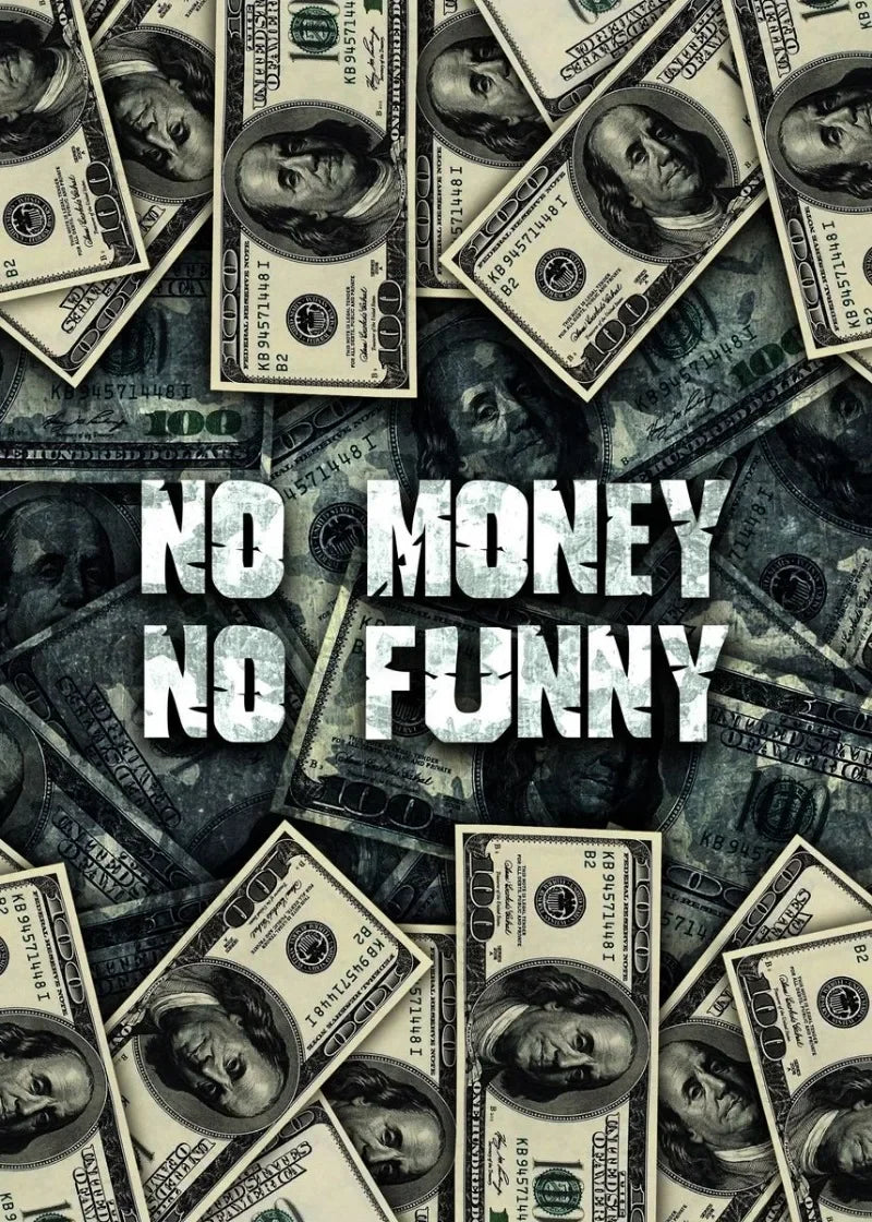 Money Wall Art Poster – Motivational Wealth Canvas Print