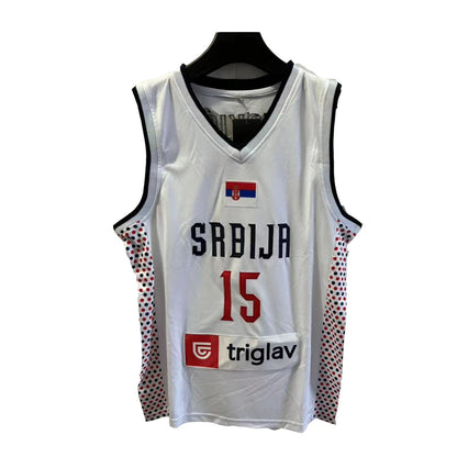 Jokic #15 Serbia National Basketball Jersey