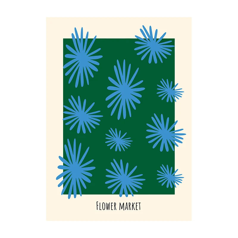 Minimalist Botanical Leaf Art Poster – Matisse-Inspired Wall Decor