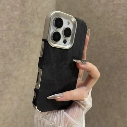 Denim Fabric iPhone Case – Retro Cowboy Style for iPhone 11–17 Series