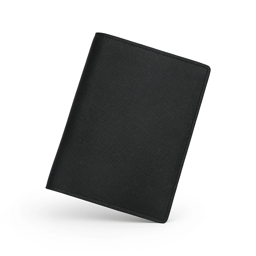 Custom Name Personalized Premium Rfid Blocking Saffiano Leather Passport Holder Wallet Gift Friend
