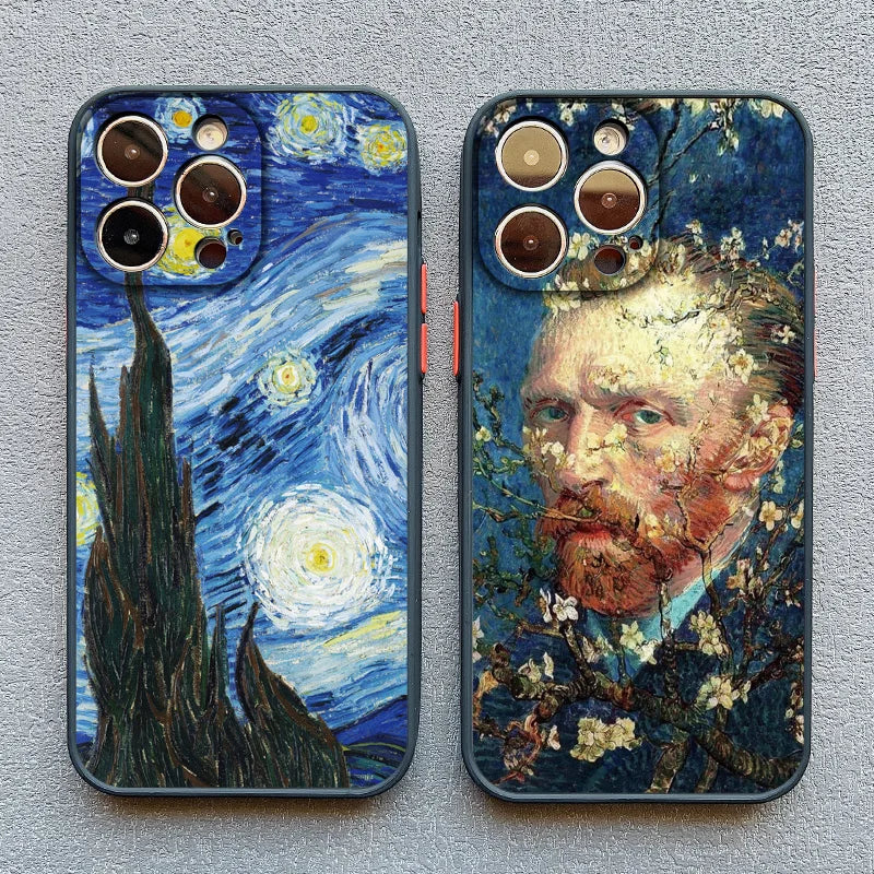 Van Gogh Oil Painting Phone Case for iPhone 17 16 15 14 13 12 11 X Series