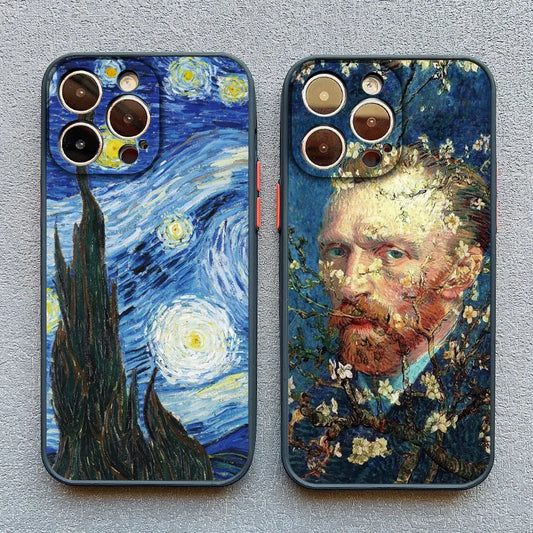 Van Gogh Oil Painting Phone Case for iPhone 17 16 15 14 13 12 11 X Series