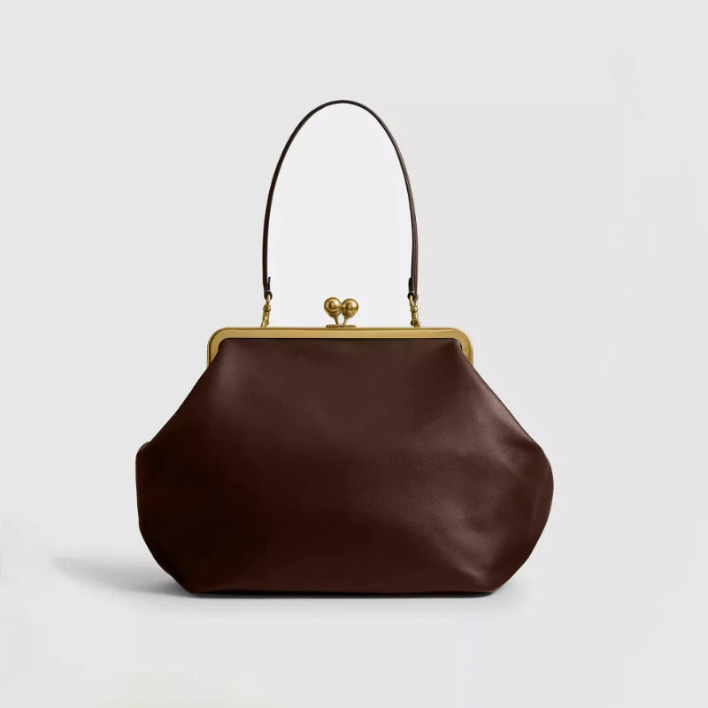 Luxury Design Clip Bag Fashion Largecapacity Frame Handbag