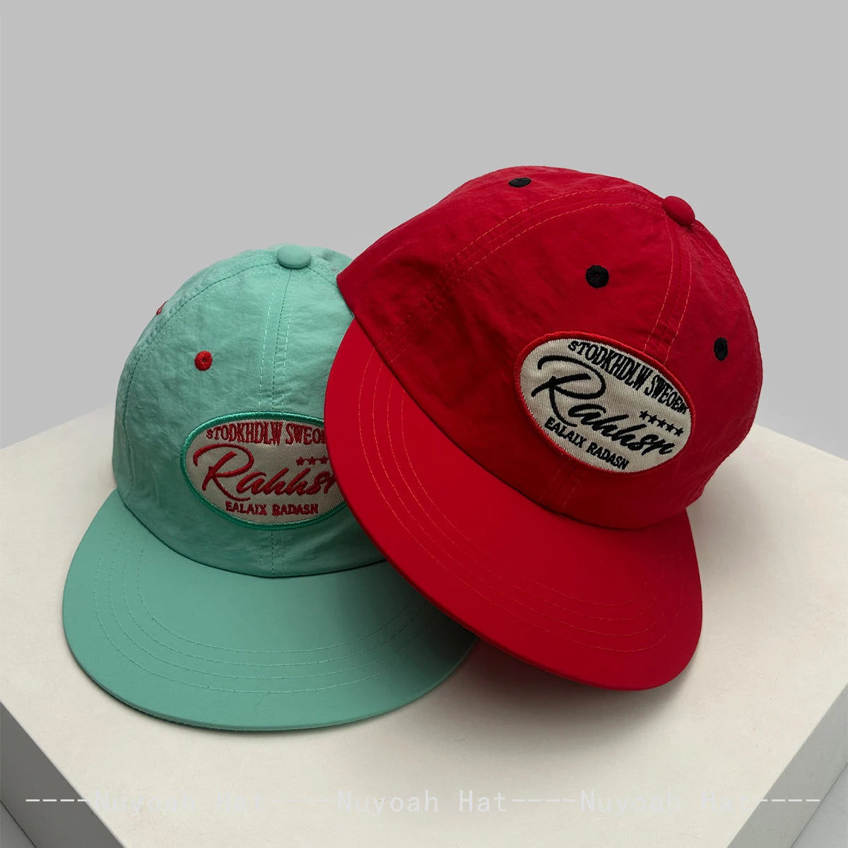 Embroidered Patch Snapback Cap – Quick-Dry Hip-Hop Hat for Men & Women