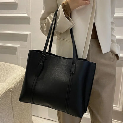 Large Capacity Women's Bag New Soft Leather Tote Bag
