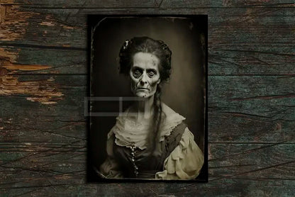 Horror Ghost Portrait Wall Art Poster – Spooky Canvas Print