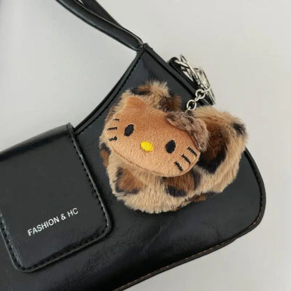 Hello Kitty Leopard Bag Keychain Pendant