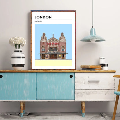 Famous City Architecture Wall Art Poster – Canvas Print for Living Room