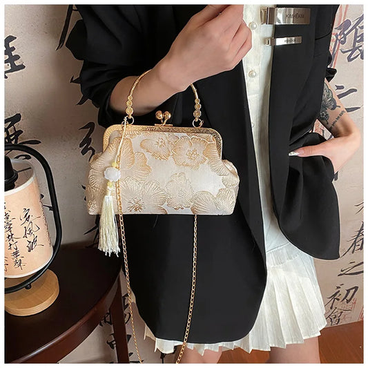 Chinese Style Embroidered Shoulder Bag