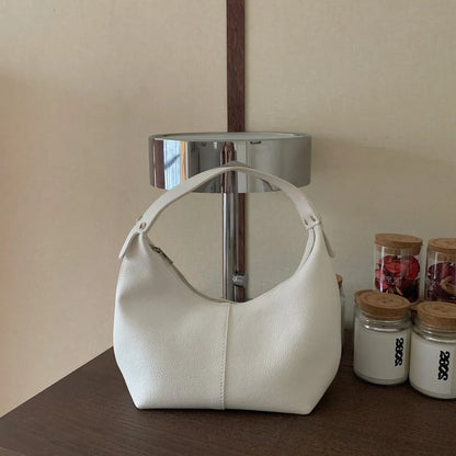 Women Vintage Underarm Bag PU Leather Soft Hobo Shoulder Bags