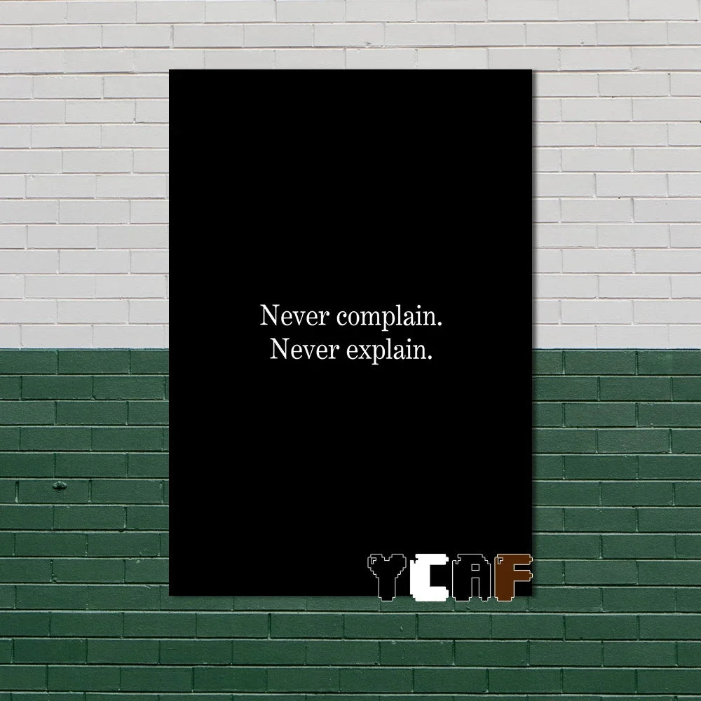 Motivational Quote Canvas Poster – Discipline Wall Art