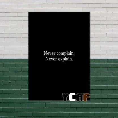 Motivational Quote Canvas Poster – Discipline Wall Art