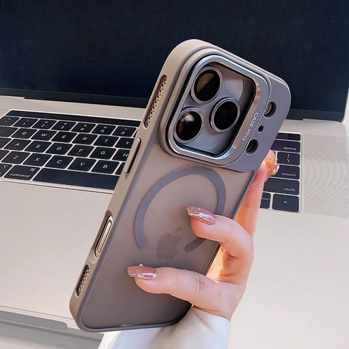 MagSafe iPhone Case with Metal Camera Lens Ring Protector