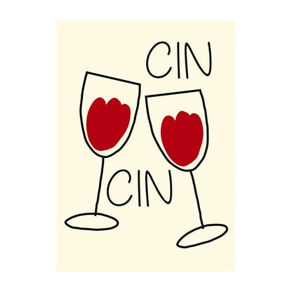 Cocktail & Drinks Wall Art Poster – Retro Minimalist Bar Print