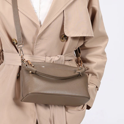 Women Cowhide Genuine Leather Shoulder Bag