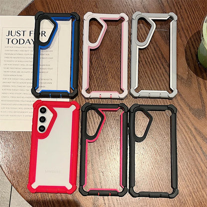 Heavy Duty Clear Phone Case for Samsung Galaxy S25 Ultra S24 S23 S22 S21 S20 Note Series