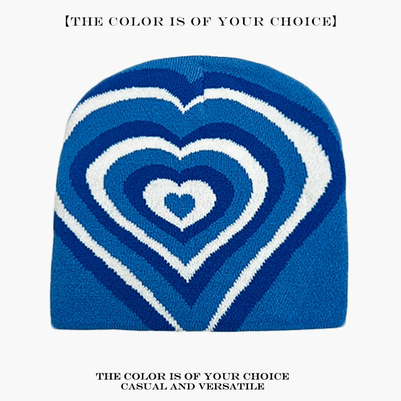 Star Knit Beanie Hat – Color Block Y2K Unisex