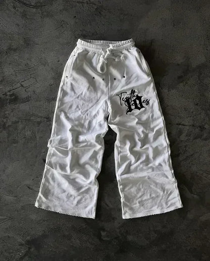 Y2K Baggy Wide Leg Sweatpants Men Women Streetwear Hip Hop Track Pants