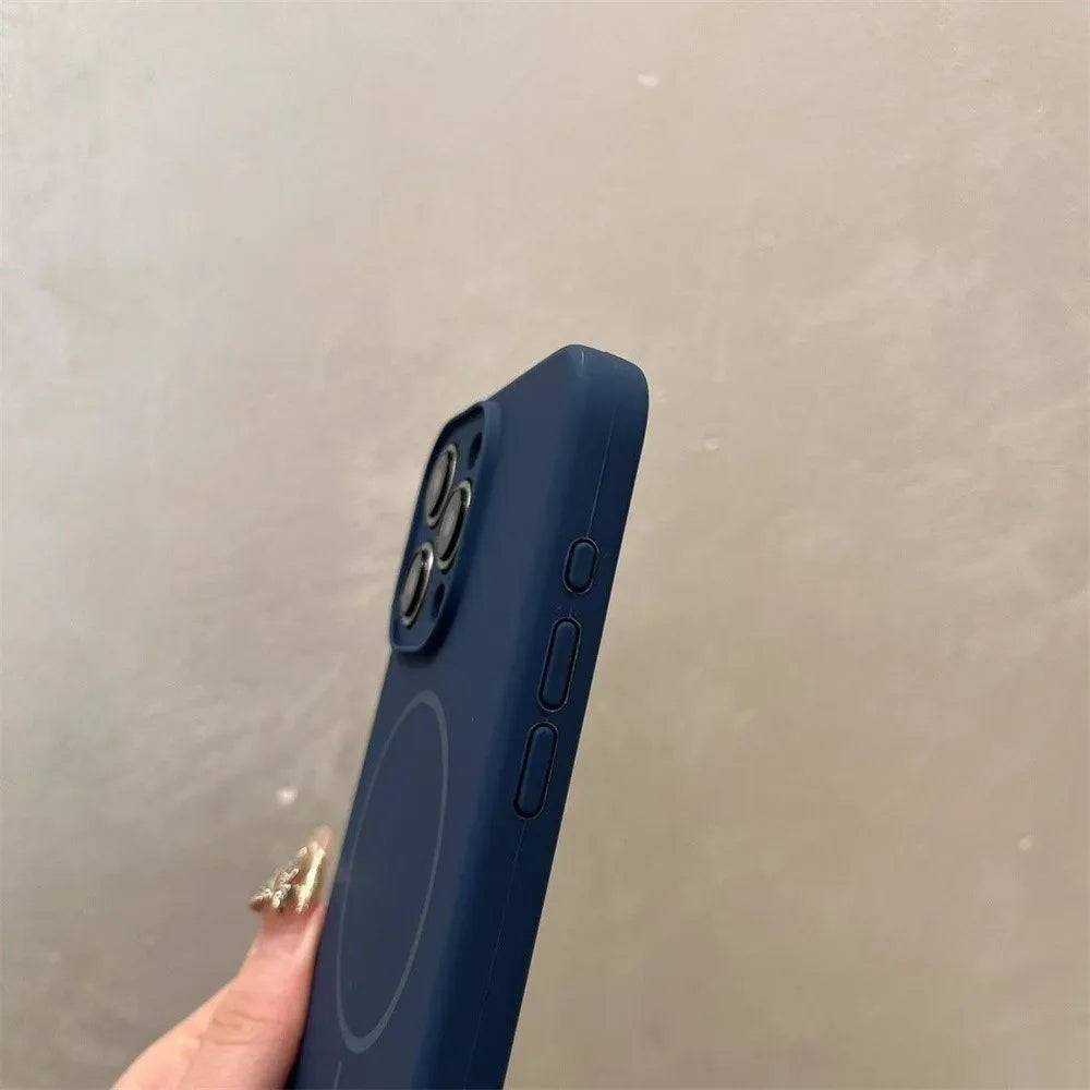 Liquid Silicone MagSafe iPhone Case – Candy Color Matte