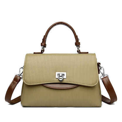 Designer Leather Handbag for Women – Multilayer Crossbody Shoulder Bag