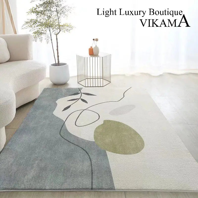 Nordic Geometric Area Rug – Soft Lint-Free Living Room & Bedroom Carpet
