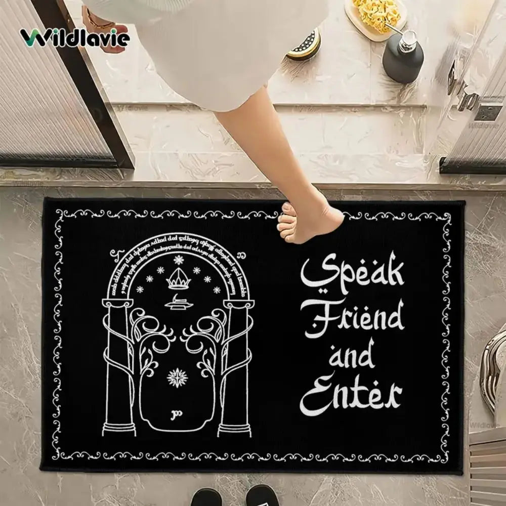 Lord of the Rings Doormat – Speak Friend and Enter Non-Slip Rug