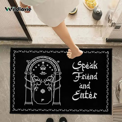Lord of the Rings Doormat – Speak Friend and Enter Non-Slip Rug