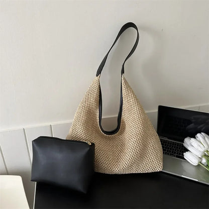 Casual Beach Summer Popular Woven Mother-in-law Bag