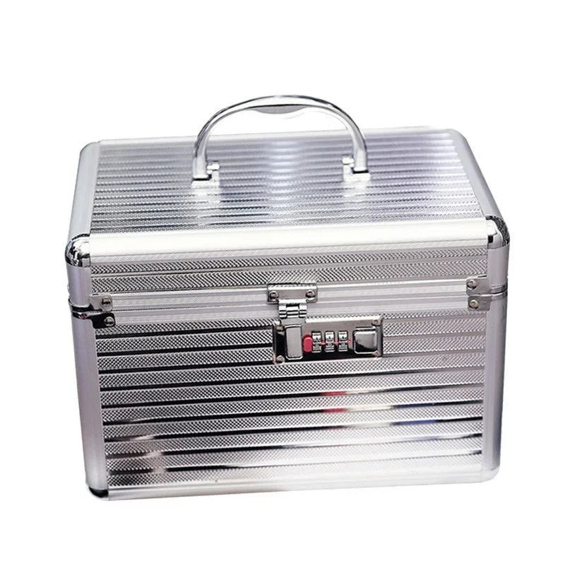 Aluminum Makeup Case with Lock – Professional Cosmetic Box