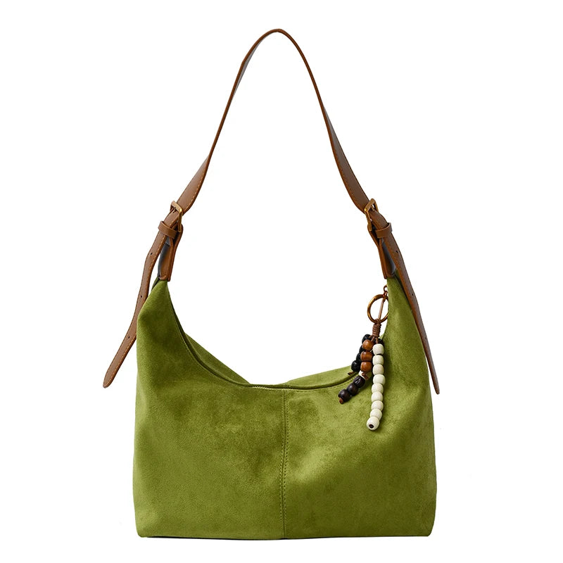 Winter Small Suede Trend Brand Solid Color Shoulder Bags