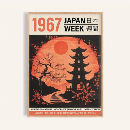 Japanese Ukiyo-E Vintage Poster Print – Retro Wall Art
