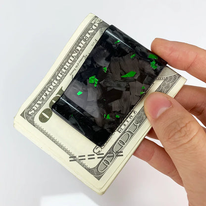 Forged Carbon Fiber Money Clip with Card Holder – 38mm Slim