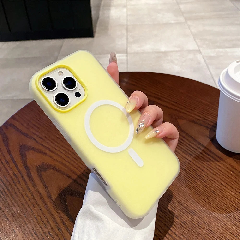 MagSafe Matte iPhone Case – Candy Colors | iPhone 11–17 Series