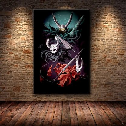 Hollow Knight Hornet Canvas Poster – Video Game Wall Art Print
