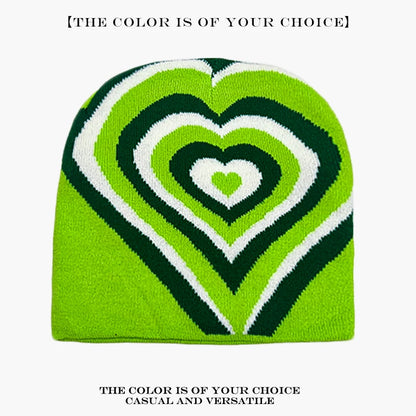 Star Knit Beanie Hat – Color Block Y2K Unisex