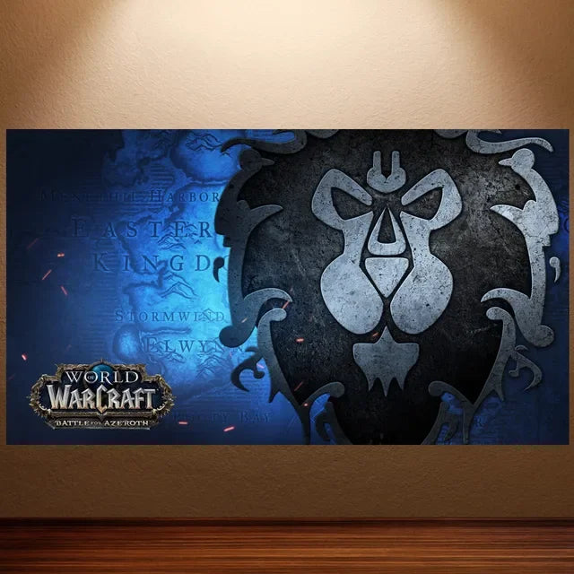 World of Warcraft Canvas Poster – Retro Game Wall Art Decor