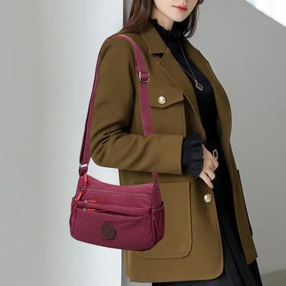 Multi-layer Casual Light Weight Shoulder Crossbody Bags