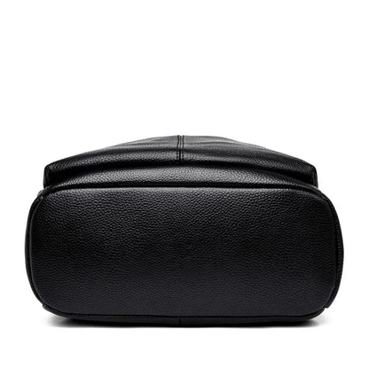 Genuine Leather Women Backpack – Multi-Pocket Luxury Bag