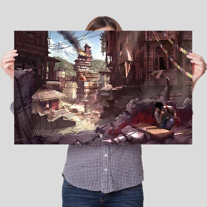 Uncharted Video Game Canvas Poster – Wall Art Print for Home Decor