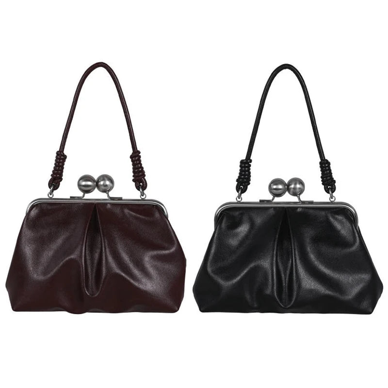 Luxury Design Clip Bag Fashion Largecapacity Frame Handbag