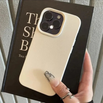 Candy Color Lichee Pattern Soft iPhone Case – iPhone 11 to 17 Series