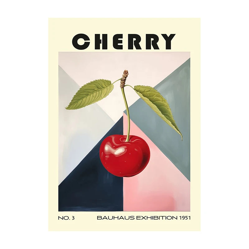 Kitchen Food Canvas Wall Art Poster – Coffee Tea Fruit Prints