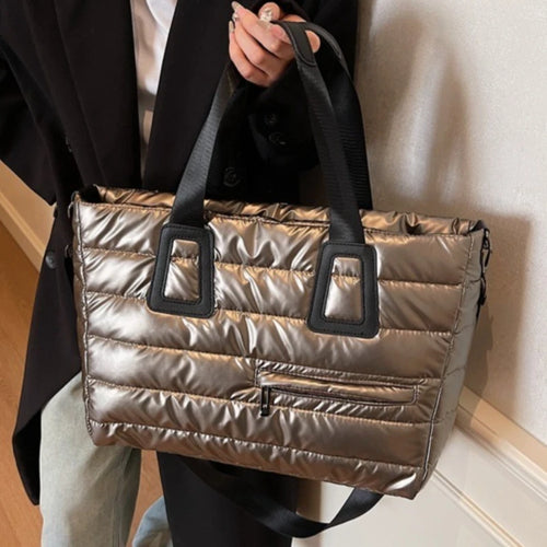 Large Capaci Casual Sle Women's down Cotton Jaet Bag