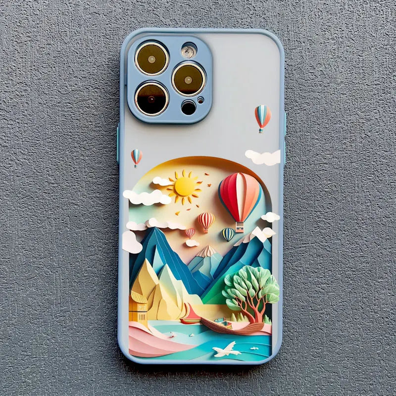 Mountain Landscape Scenery iPhone Case – Colorful Nature Print