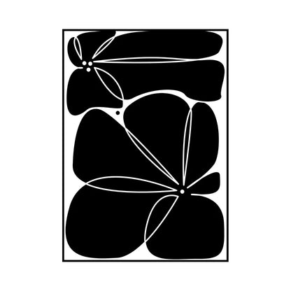 Retro Floral Bouquet Canvas Wall Art – Mid-Century Poster Print