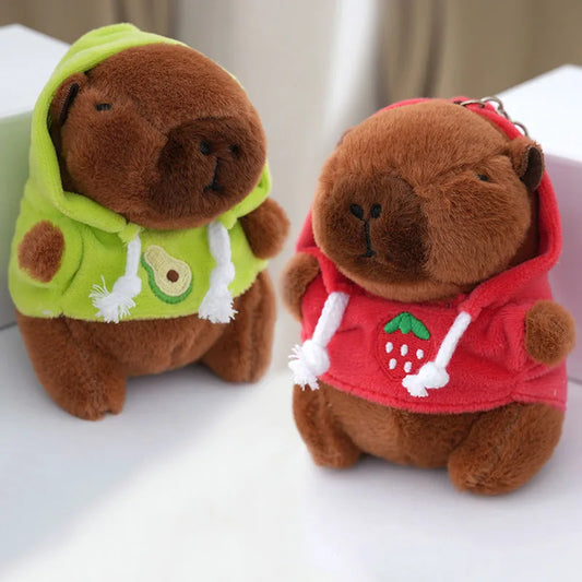 Cute Capybara Plush Keychain Pendant