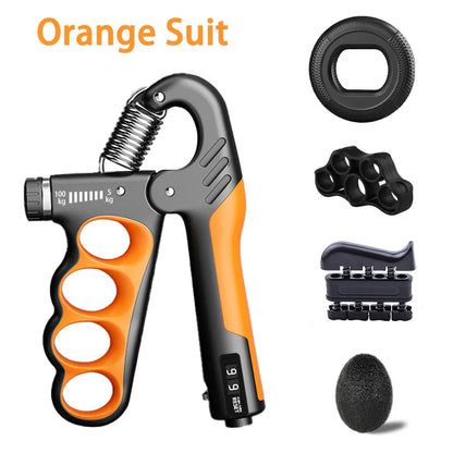 Adjustable Hand Grip Strengthener with Rep Counter 5–150kg