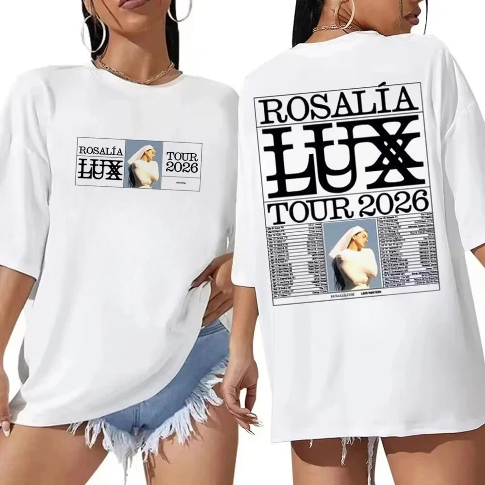 Rosalia Lux Tour Vintage Graphic T-Shirt – Retro Fan Tee