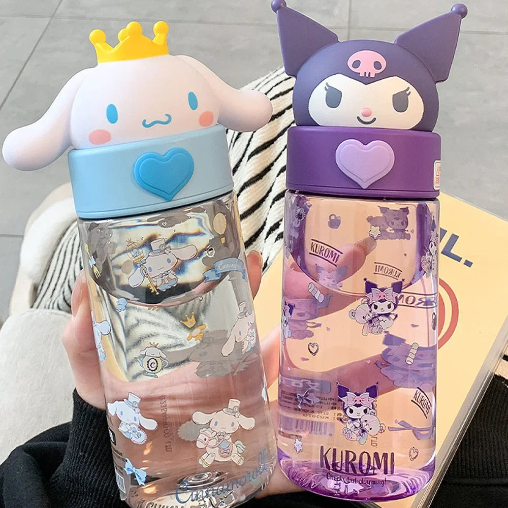 Sanrio 500ml Transparent Water Bottle